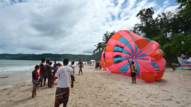 4K Parasailing in Patong beach