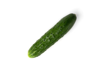 Cucumbers isolated on white background.
