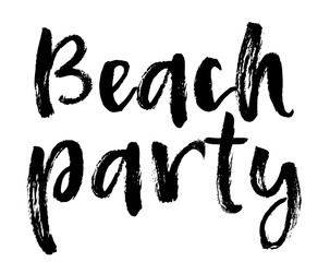 Summer brush lettering composition
