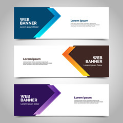 abstract vector banner.modern template design for web