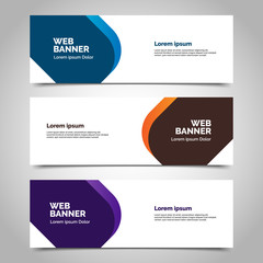 abstract vector banner.modern template design for web