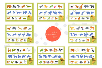 Kids education game vector