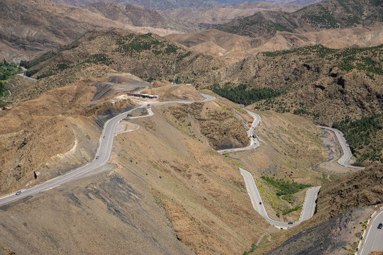 Marokko Road N9 trough Atlas Mountains Al Haouz