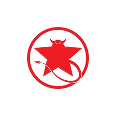 Devil logo vector template - Vector