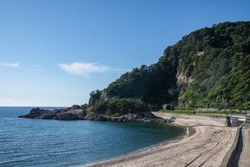 国道７号線の風景