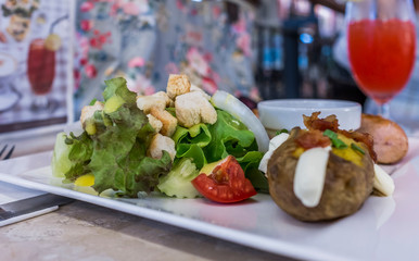 Caesar Salad , Concept for healthy eating