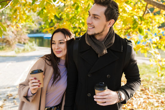 Beautiful young couple in love spending time together