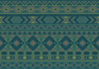 Indonesian pattern tribal ethnic motifs geometric seamless vector background. Chic indian tribal motifs clothing fabric textile print traditional design with triangle and rhombus shapes.
