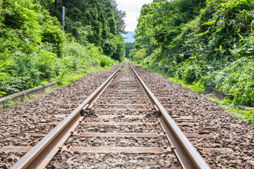 Fototapeta premium ローカル線の線路