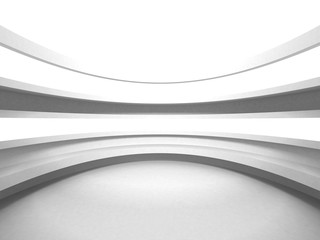 Futuristic White Architecture Design Background