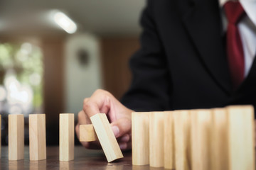 Risk, Strategy, Planning management concept.