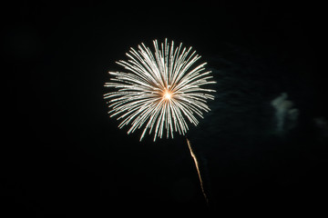 Beautiful firework display for celebration