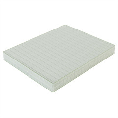 Orthopedic mattress isolated on white background. 3D rendering.