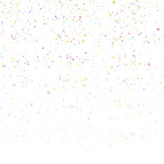 Vector Birthday Party Background with Colorful Flying Paper Confetti
