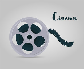 Vector film disk with tape for cinema, cinematography