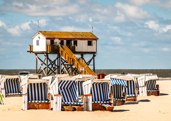 Obraz premium beach at sankt peter ording