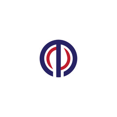 Fototapeta premium Letter m circle logo template