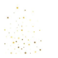 Gold stars. Confetti celebration