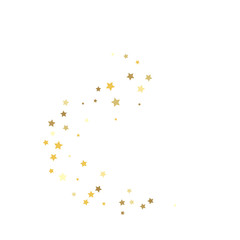 Gold stars. Confetti celebration