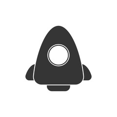 Rocket launch icon. Rocket launch new trend symbol vector illustration