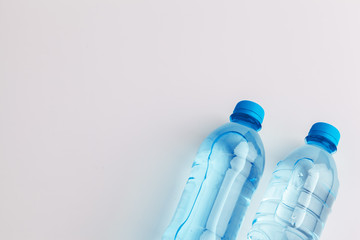 drink in plastic bottle on white background. with clipping path
