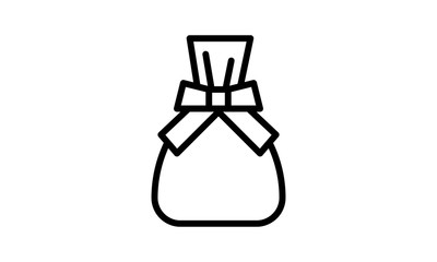 Paper bag icon for shopping and retail