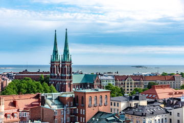 Obraz premium Helsinki, capital of Finland, aerial view
