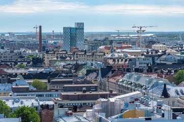 Obraz premium Helsinki, capital of Finland, aerial view