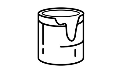 Paint bucket vector icon, color symbol. Modern, simple flat vector illustration for web site or mobile app