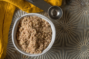 Ground Flaxseed in a Bowl