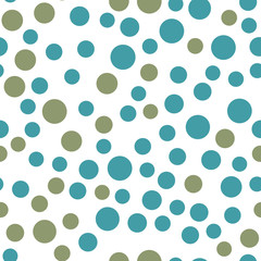 Fototapeta na wymiar Abstract simple circles seamless pattern. Minimalistic elements wallpaper.