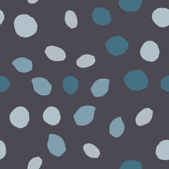 Pebble seamless pattern. Random stones wallpaper illustration