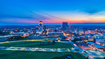 Winston-Salem, North Carolina, USA Skyline Panorama