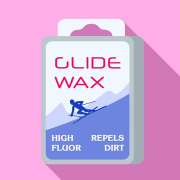 Glide wax icon. Flat illustration of glide wax vector icon for web design
