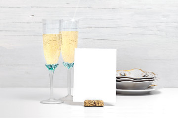 Wedding Menu Card,Minimalist Menu Template, Info Card Design