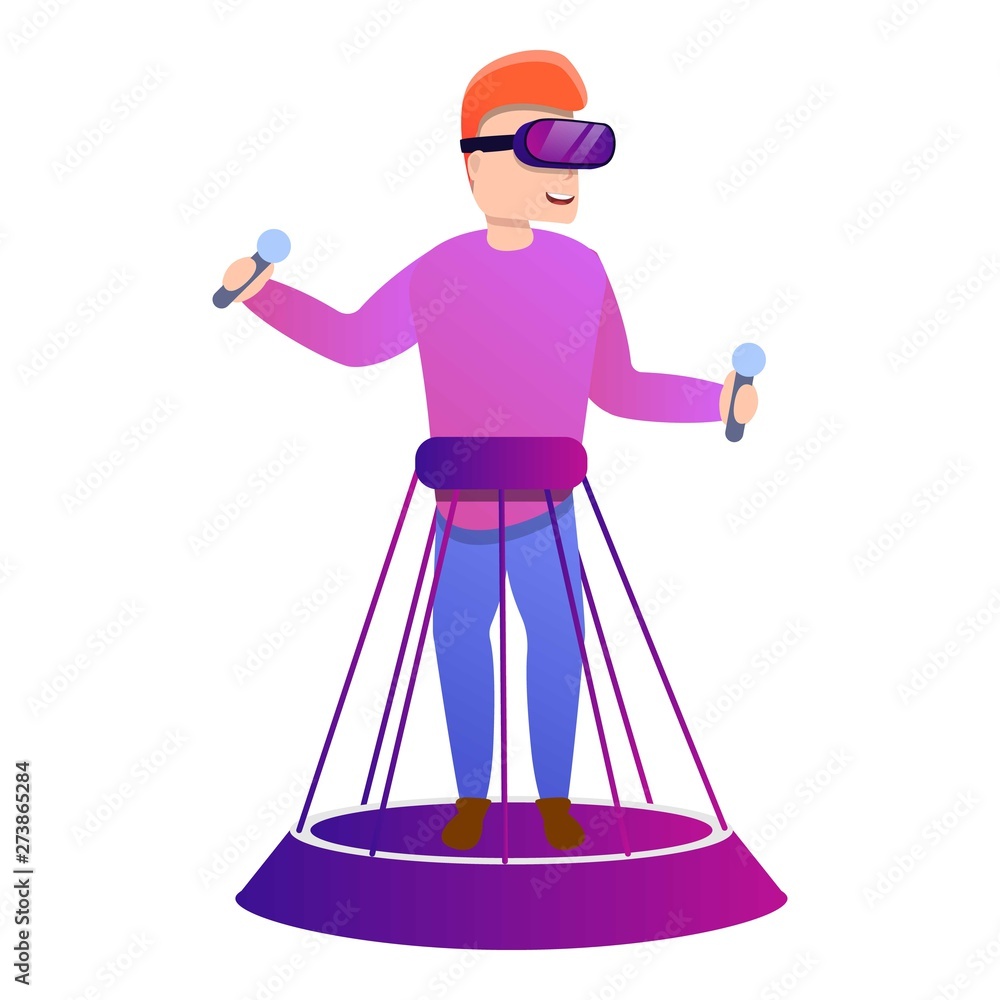 Aufkleber futuristic game goggles icon. cartoon of futuristic game goggles vector icon for web design isolated