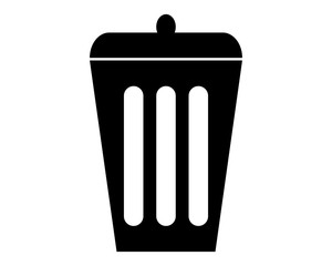 Cestino pittogramma - Vettoriale 