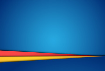 Realistic colorful sheets of papers, vector illustration