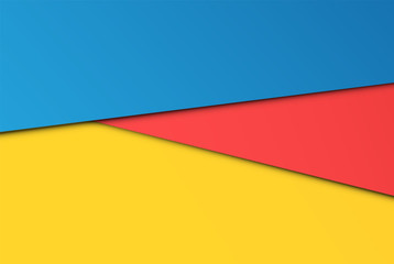 Realistic colorful sheets of papers, vector illustration