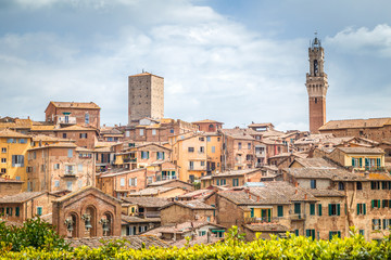 Obraz premium Siena town, view of ancient city in the Tuscany region of Italy, Europe.