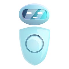 Fototapeta premium Center chatbot icon. Cartoon of center chatbot vector icon for web design isolated on white background