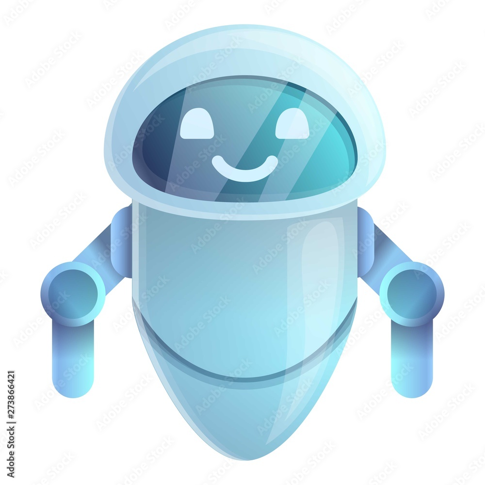 Poster web chatbot icon. cartoon of web chatbot vector icon for web design isolated on white background