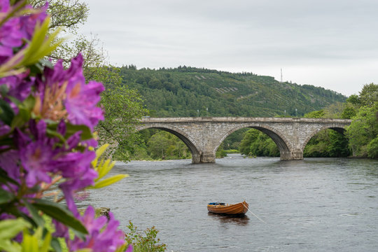 The historic Bridge in Dunkeld, Scotland