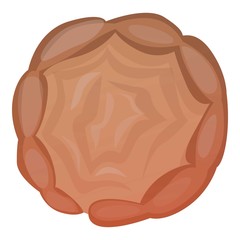 Human intestine icon. Cartoon of human intestine vector icon for web design isolated on white background