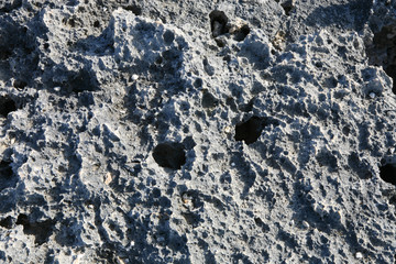a full frame shot of an outcrop of volcanic rock