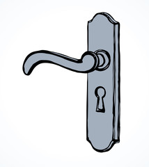 Door knob. Vector drawing