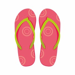Vector illustration of flip flops