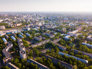 Fototapeta na wymiar Aerial view of Ivanovo