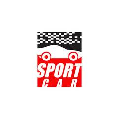Sport car logo design vector template