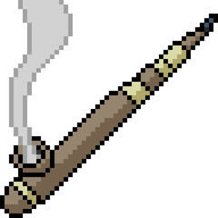 Obraz premium vector pixel art tobacco